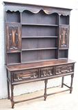 Jacobean Style Plate Dresser, c.1880.