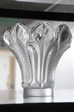 Lalique plume vase
