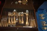 Christofle France 1890 Perles silverplate flatware