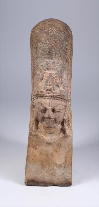 Indian Buff Sandstone Mukhalinga, c. 10th Century