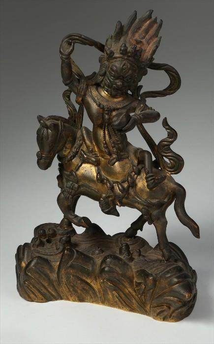 Tibetan Bronze Figure of Palden Lhamo, 19th Century