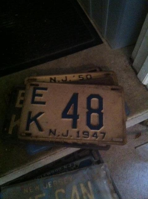 Vintage License Plates 1940s and 1950s