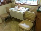 Formica table and chairs 