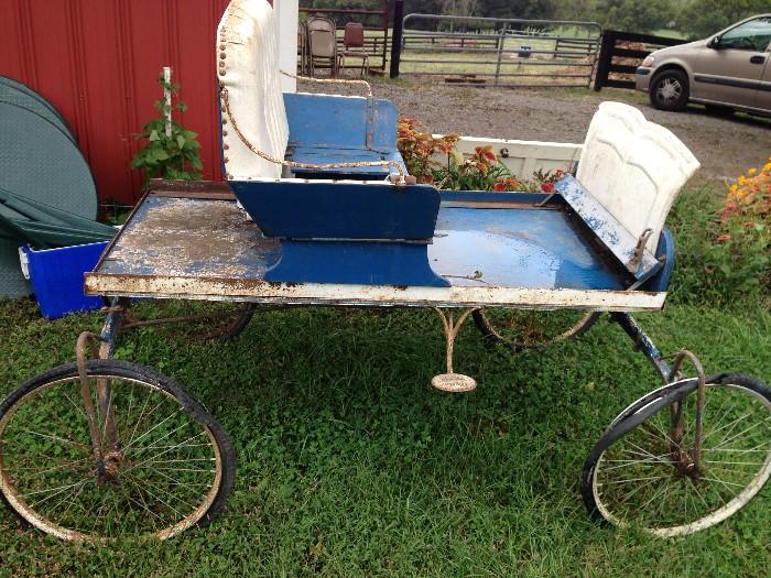 Antique horse drawn Henney Buggy...have restored by the Amish to return it to pristine condition!