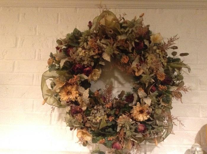 gorgeous dried flower wreath
