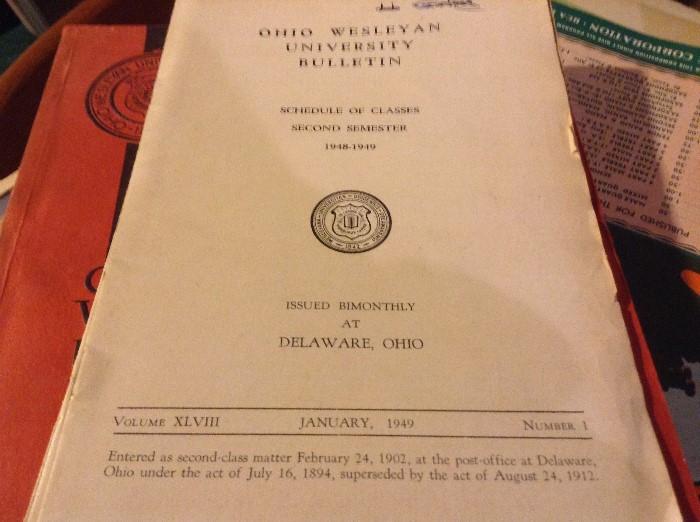 Ohio Wesleyan bulletin 1949