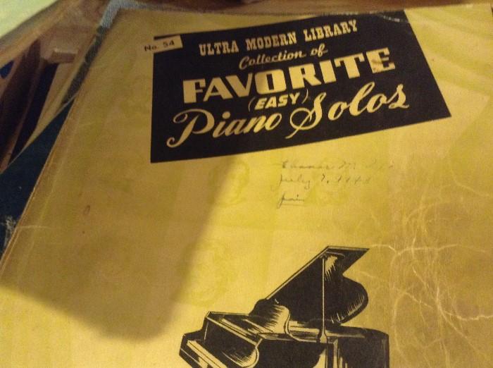 Older sheet and book music