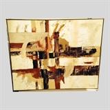 This large abstract painting is 61 W x 50 H... Signed 1968 Amazing!