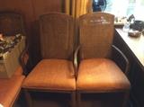 Six chairs total 4 arm 2 captain cane in tact