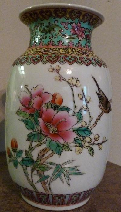 Famille Rose Porcelain Vase
