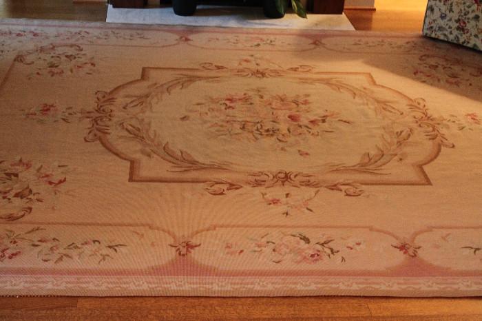 8' x 10' needlepoint wool rug