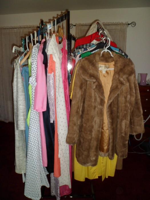 Many vintage clothes. Lilli Ann Fur