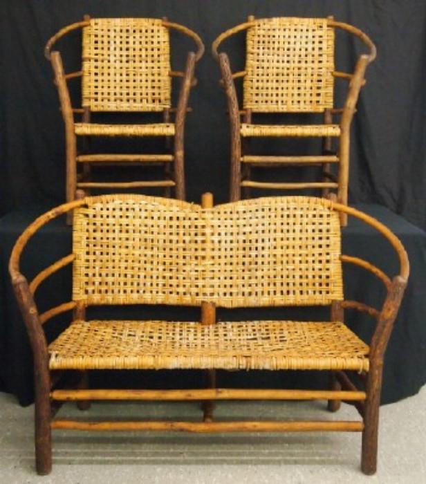 Old Hickory Armchairs & Settee