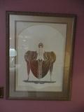 Erte Print- framed and matted 