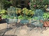 Wrought Iron Chairs and Table