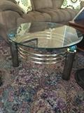 Contemporary Glass Top Table