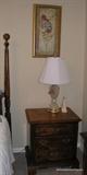 Amish Red cherry Nightstands, Waterford lamps