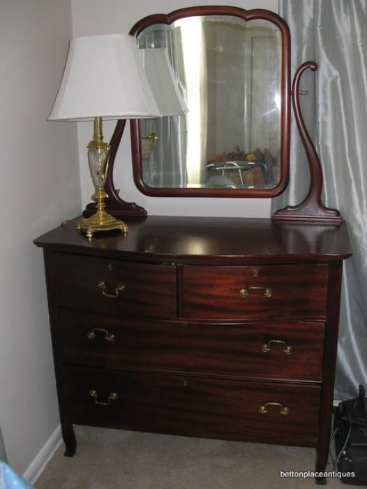 Mahogany Dresser with mirror