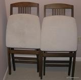 Four matching Card table Foldup chairs