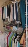 Clothes in 4 closets,