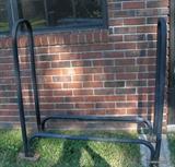 Metal firewood stack