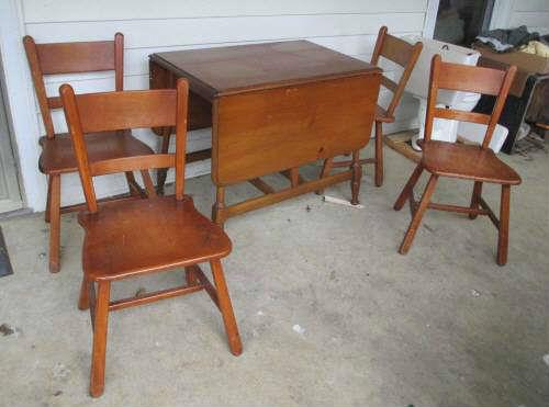 Drop Leaf Table and Chairs