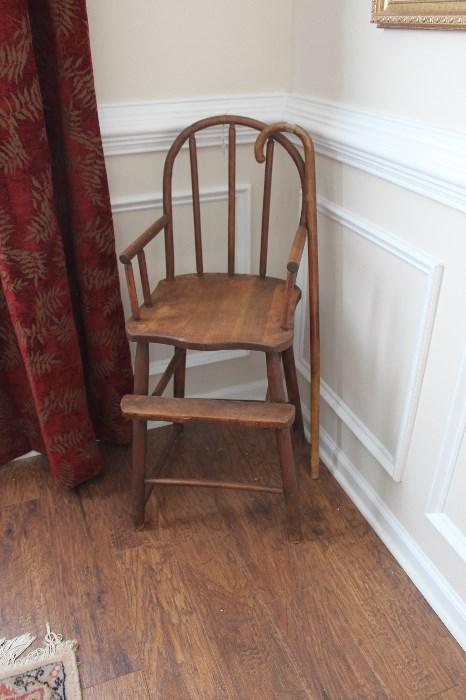 antique high chair