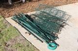 FENCE POSTS WIRE CAGES