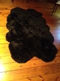 Black Sheepskin Area Rug