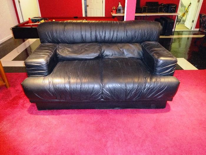 Leather Love seat
