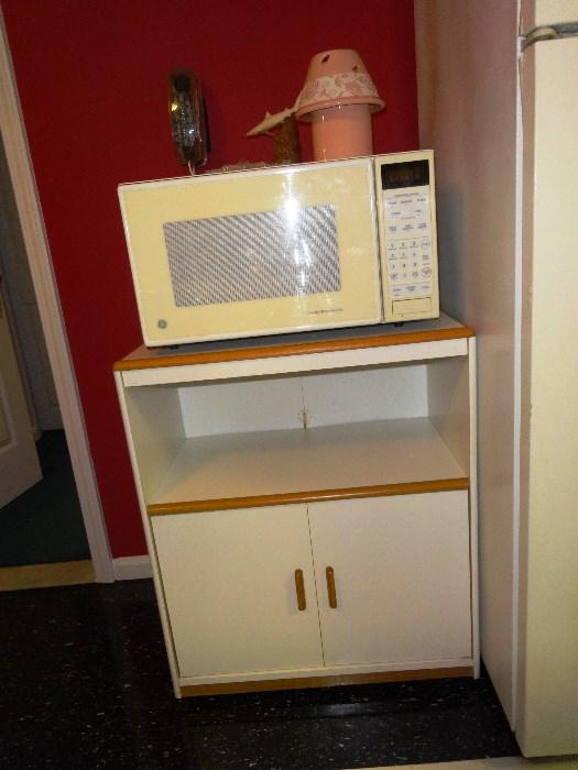 Microwave and Stand