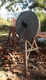 Antique grinding wheel