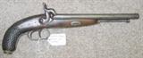 Ornate Double Barrel Percussion Pistol