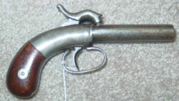 Mid 1800's Allen & Thurber Double Barrel - Single Trigger Pistol (Only 500 To 1000 Made)