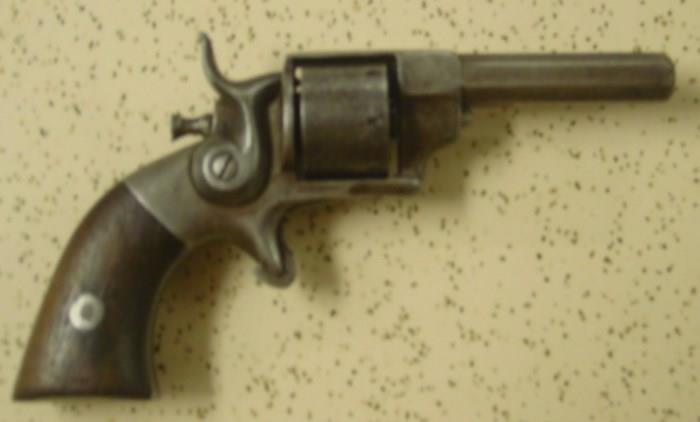 1858 - 1865 Allen & Wheelock Revolver w/Rear Cylinder Pin & Side Hammer (This Is # 30 Of Only 1500 Made) 