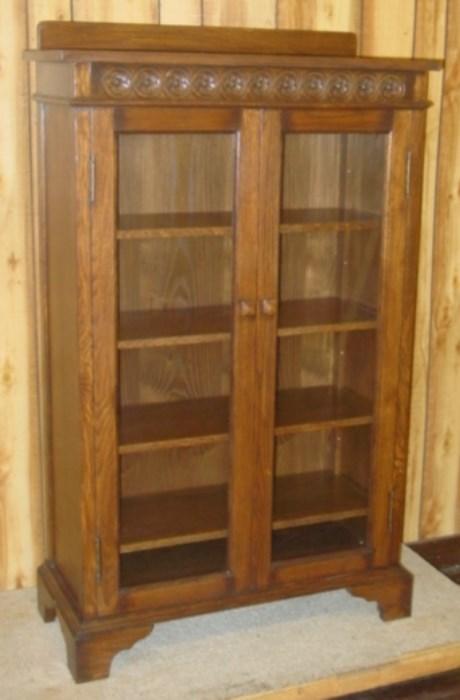 Oak Double Door Bookcase