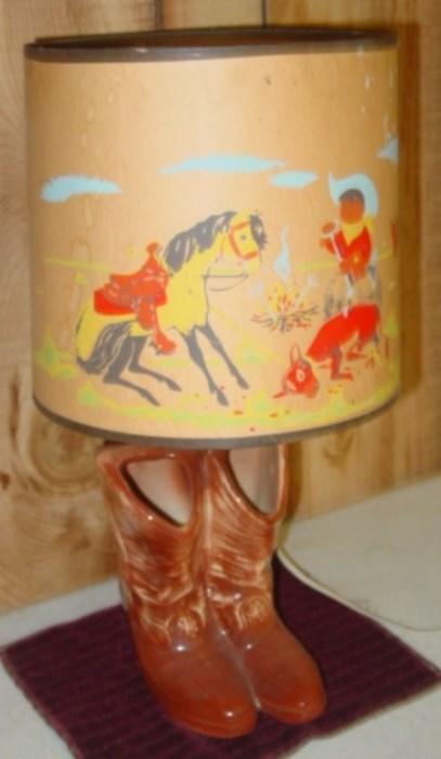 McCoy Cowboy Boots Lamp
