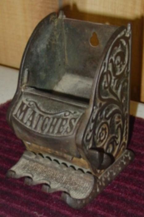 Cast Iron Match Dispenser 