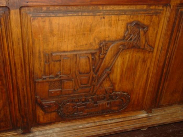 Carving On Front Of Desk