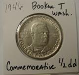1946 Booker T. Washington Silver Half Dollar