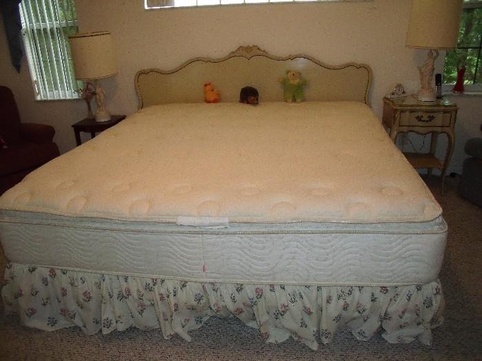 King size headboard with Beautyrest pillow top mattress (king)