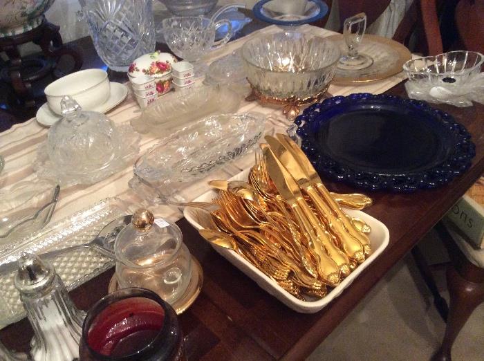 Gold ware, serving sets, buffet server, china serve sets and much more