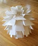 Artichoke-style chandelier White Plastic