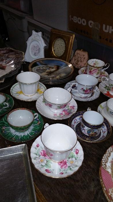 some of the cups and saucers