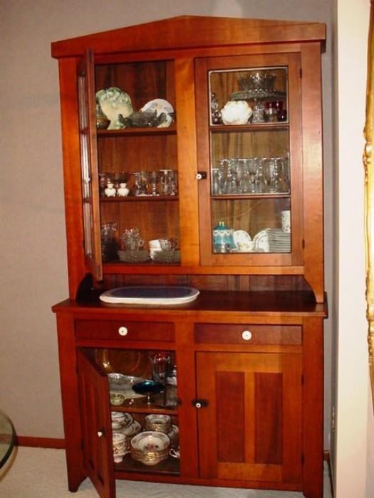 Vintage China Cabinet loaded with goodies!