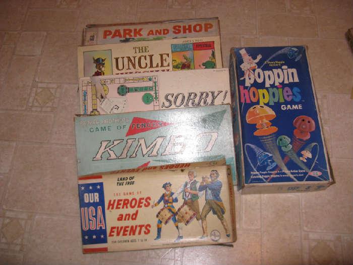 MORE OLD BOARD GAMES. SORRY, PARK & SHOP, HEROES & EVENTS