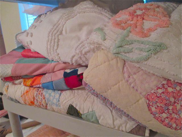 Chenille and other crazy quilts, there is more then what is shown here in this photo
