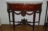 Carved Marble Top, Hall Table