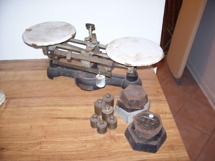 Old time scale with weights