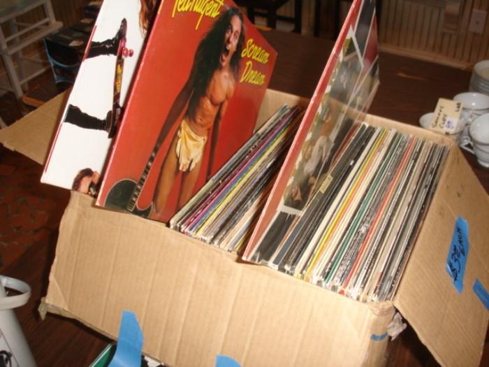 We have some records to sell on Saturday, but ask to see and bid on the large collection.